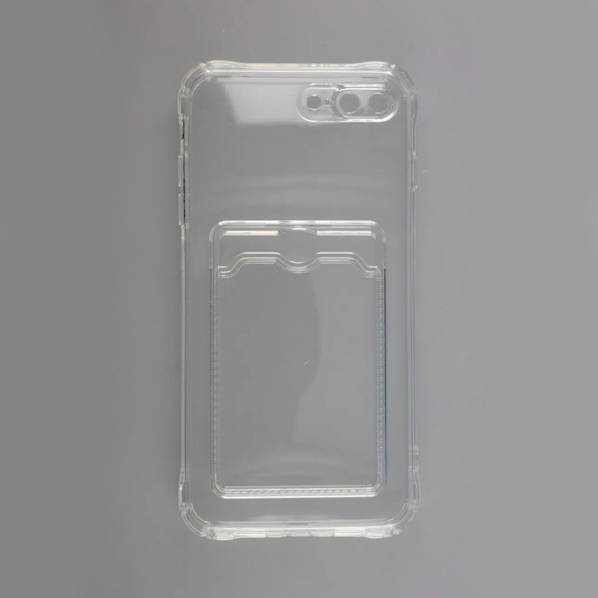 iPhone 7/8 Plus Stöttåligt Skal med Korthållare - Transparent image 1
