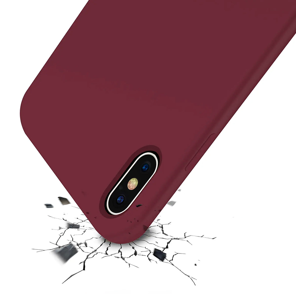 iPhone X/XS Silikonskal Rvelon - Röd image 4