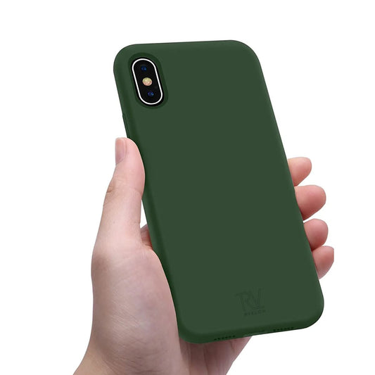 iPhone X/XS Silikonskal Rvelon - Grön image 2