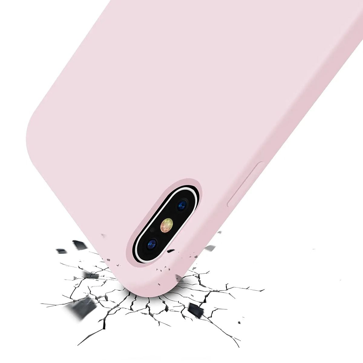 iPhone X/XS Silikonskal Rvelon - Sand Rosa image 4