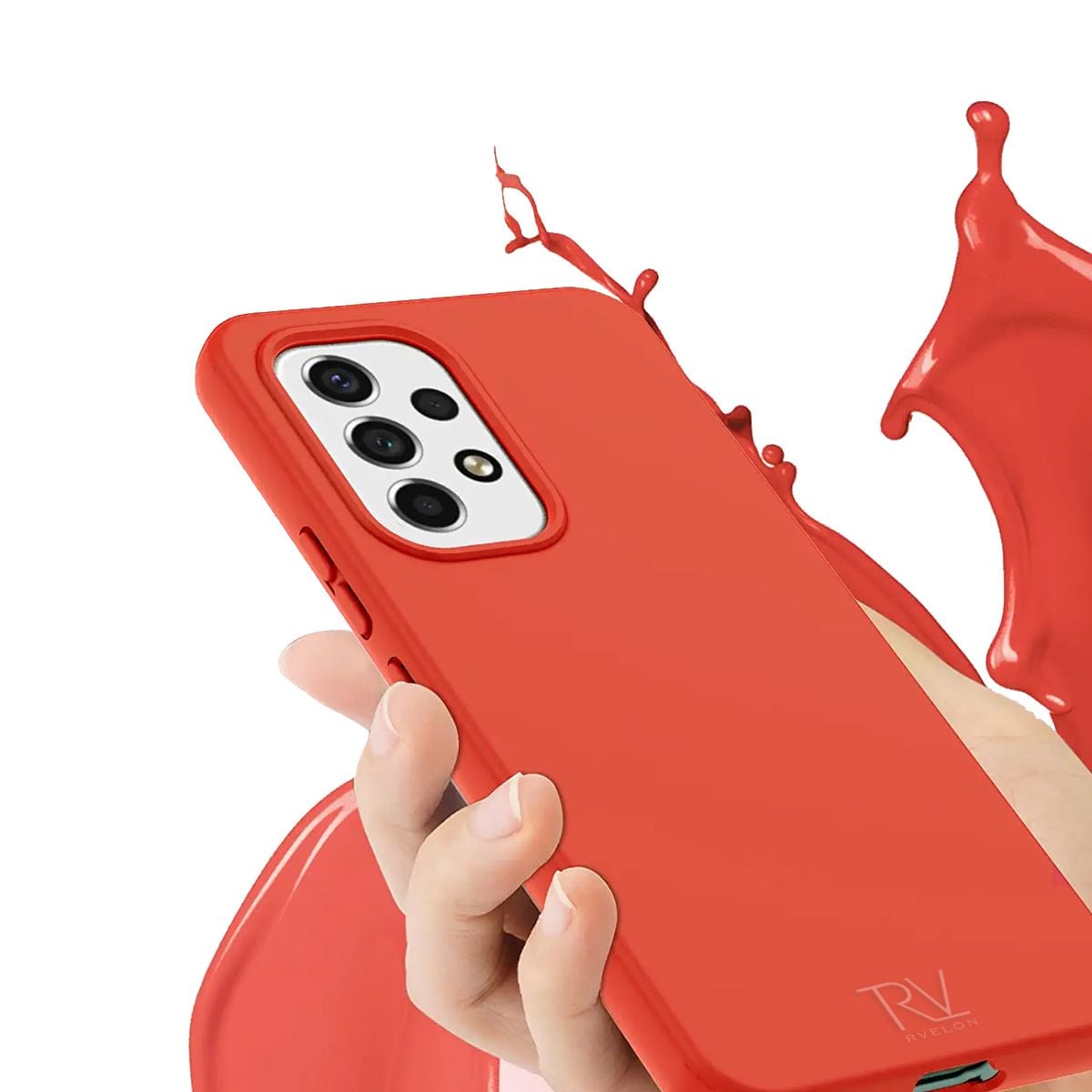 Samsung Galaxy A53 Silikonskal Rvelon - Rosa image 3