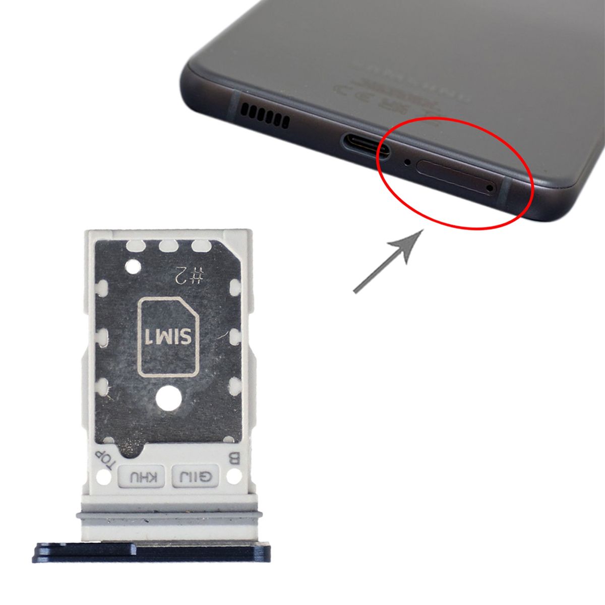 Samsung Galaxy S21 FE Simkortshållare - Blå image 3