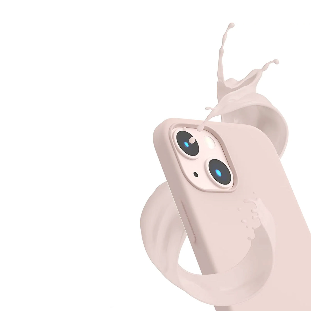 iPhone 14 Silikonskal Rvelon MagSafe - Sand Rosa image 4