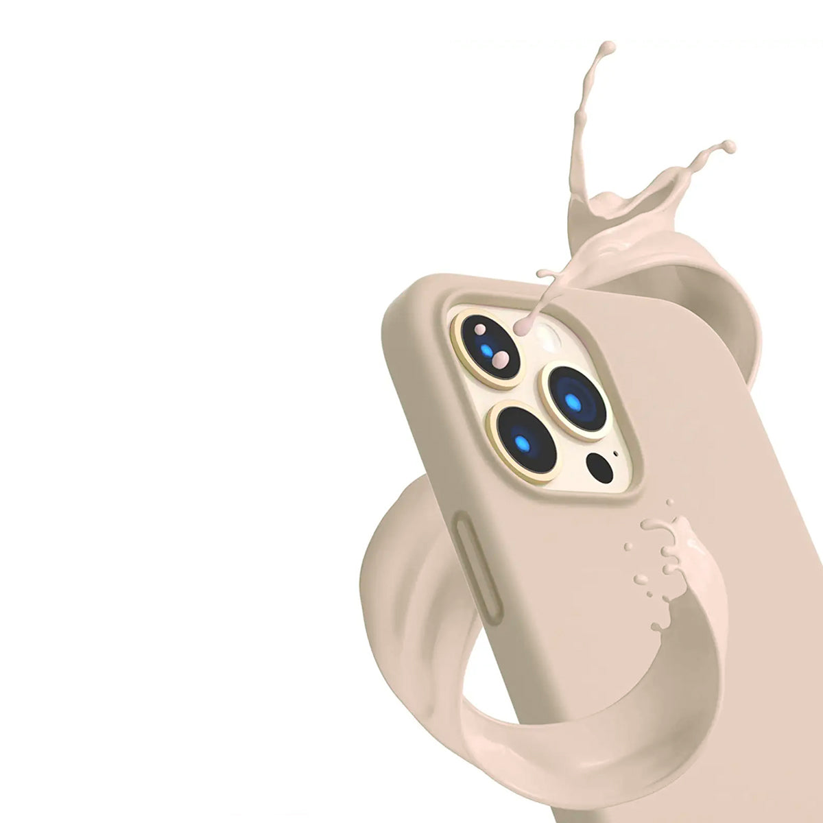 iPhone 14 Pro Max Silikonskal Rvelon MagSafe - Beige image 4