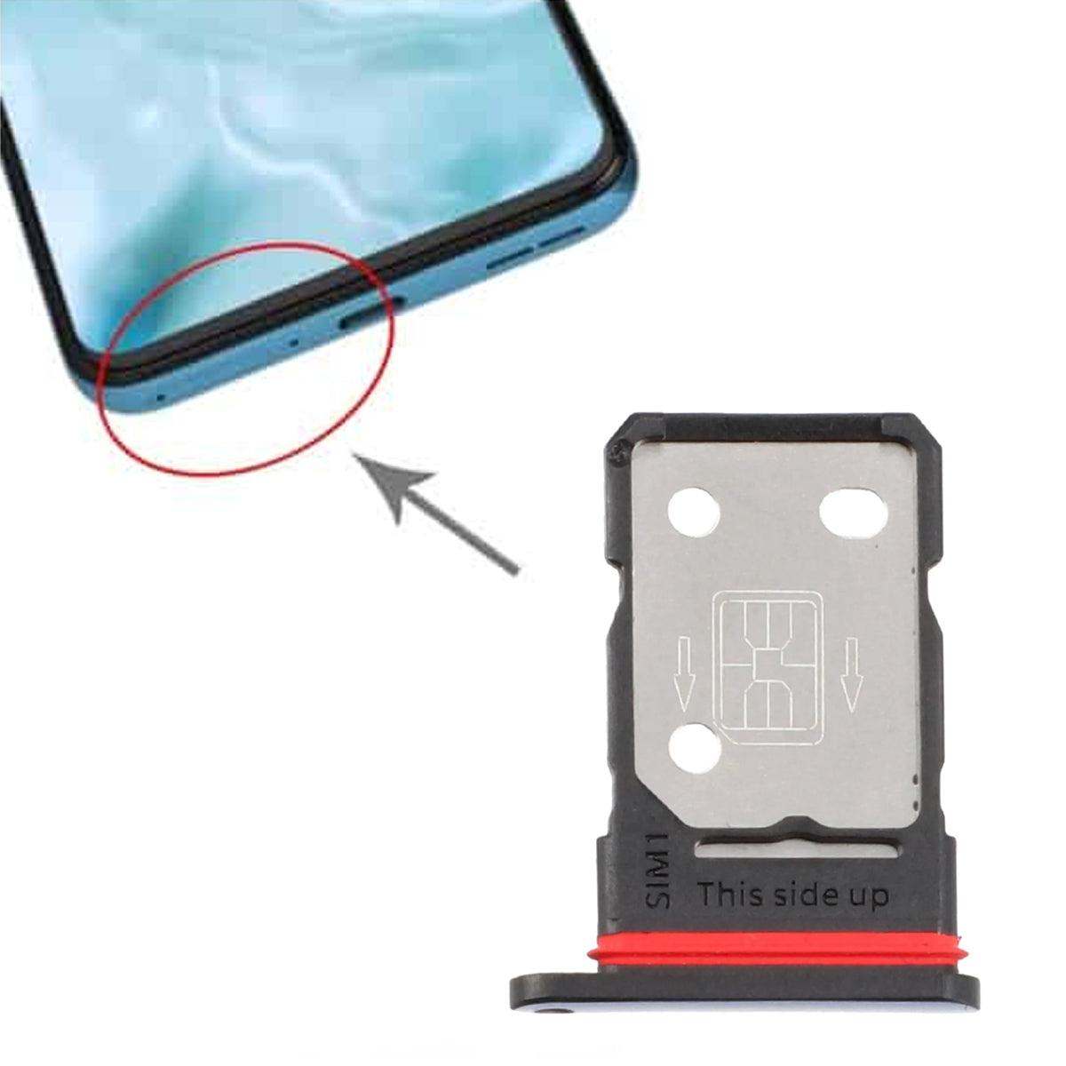 OnePlus Nord 2 5G Simkortshållare - Lila image 3