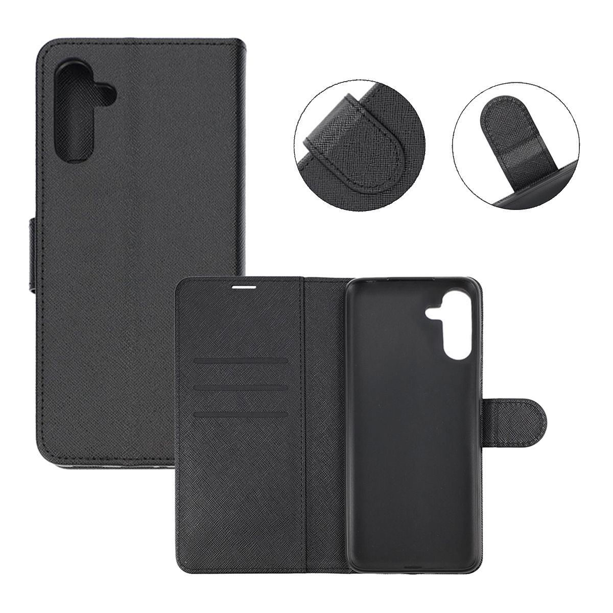 Samsung Galaxy A04s Plånboksfodral med Stativ - Svart image 5