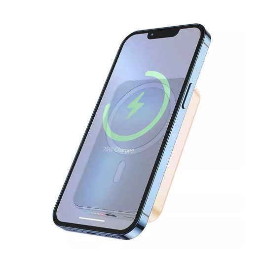 Powerbank Magnetisk med Trådlös Laddning 10000 mAh - Rosa image 2