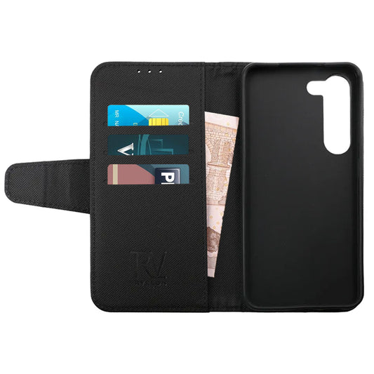 Samsung Galaxy S23 Plus 5G Plånboksfodral Extra Kortfack Rvelon - Svart image 2