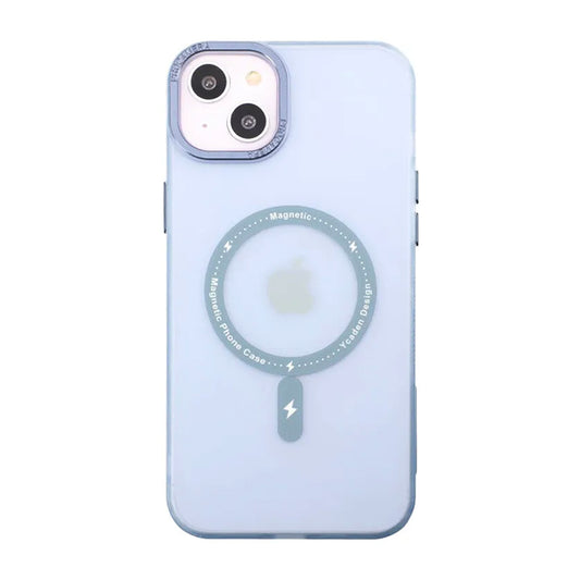 iPhone 14 Plus Mobilskal med MagSafe - Frostat Blå image 2