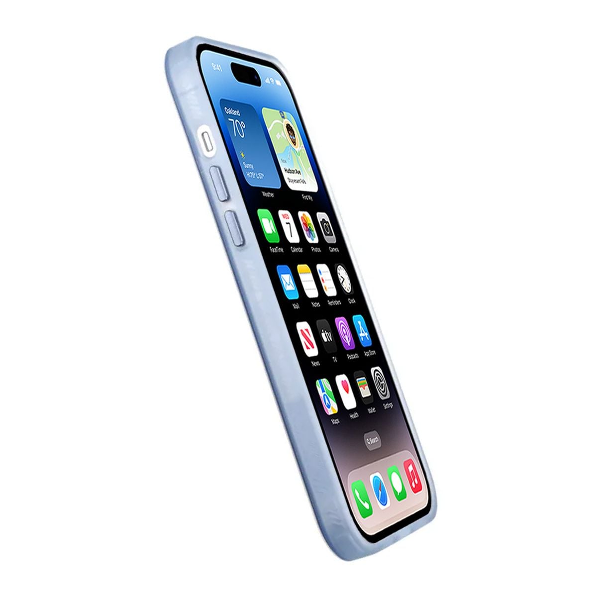 iPhone 14 Plus Mobilskal - Frostat Blå image 4