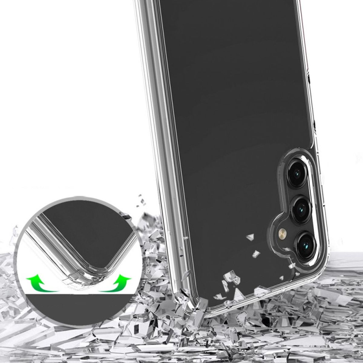 Samsung Galaxy A54 5G Stöttåligt Skal Rvelon - Transparent image 4