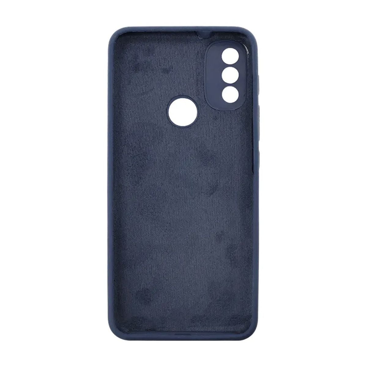 Motorola Moto E20 Silikonskal med Kameraskydd - Blå image 3