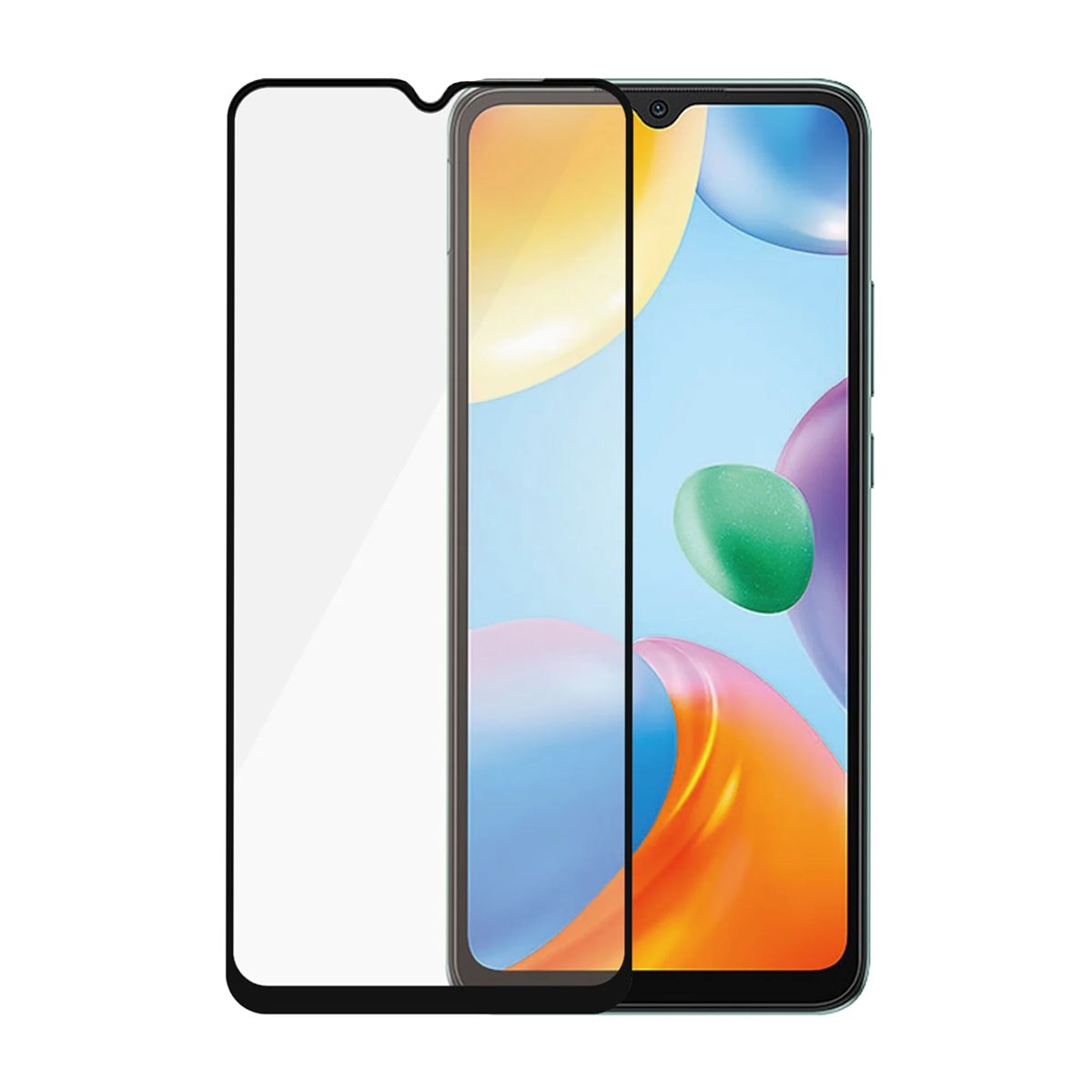 Skärmskydd Xiaomi Redmi 12C 3D Härdat Glas - Svart image 1