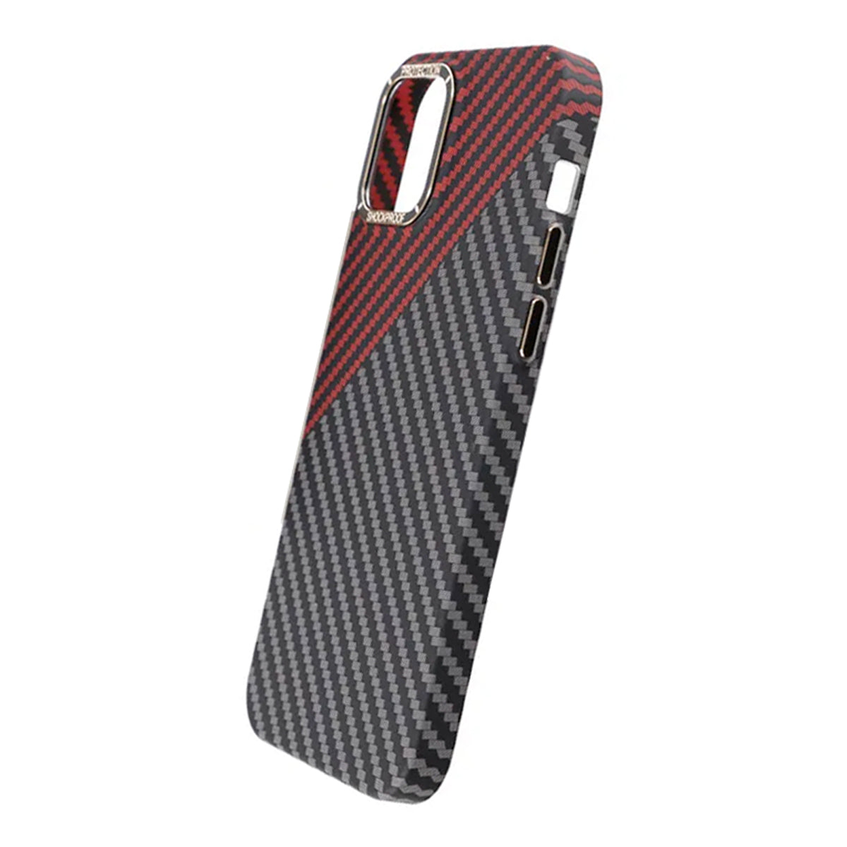 Kolfiber Skal iPhone 13 - Röd & Svart image 6