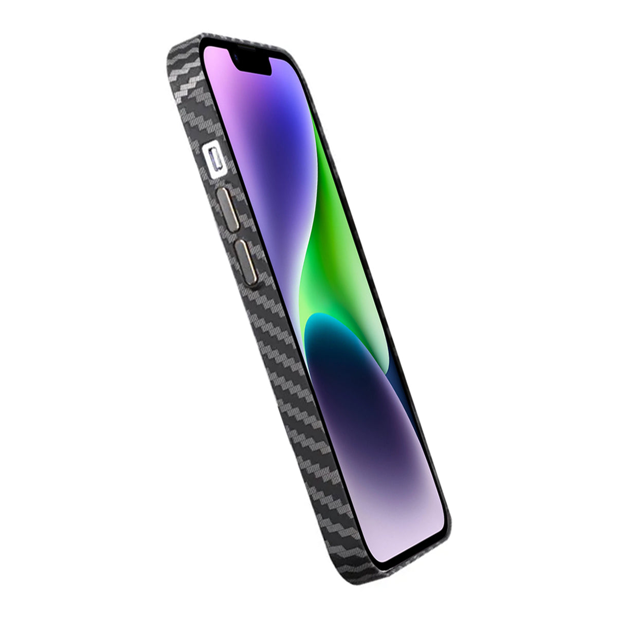 Kolfiber Skal iPhone 13 Pro - Svart & Vit image 6