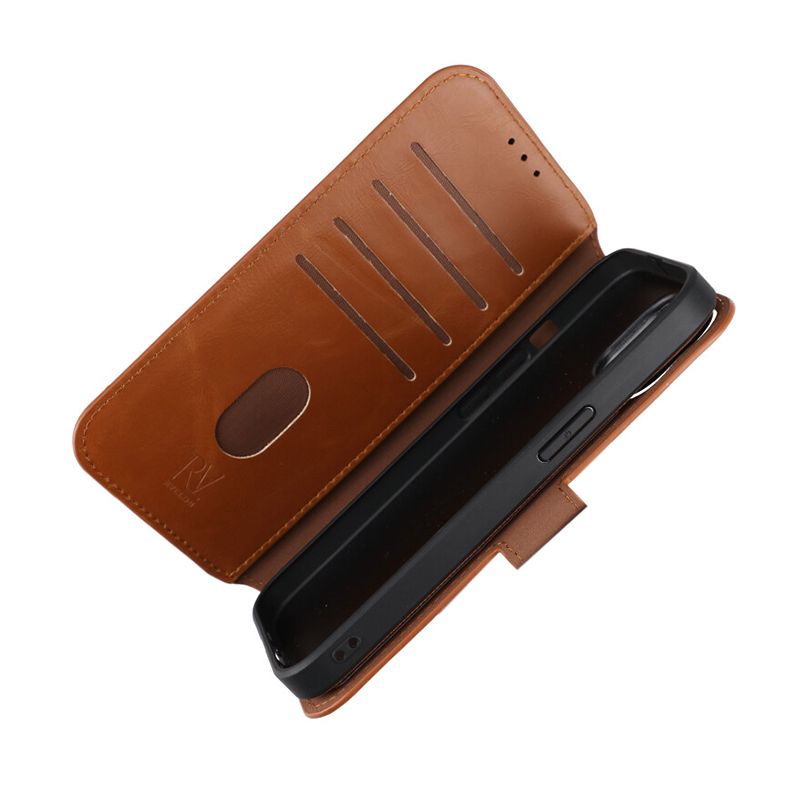 iPhone 15 Plånboksfodral Magnet Rvelon - Brun image 8