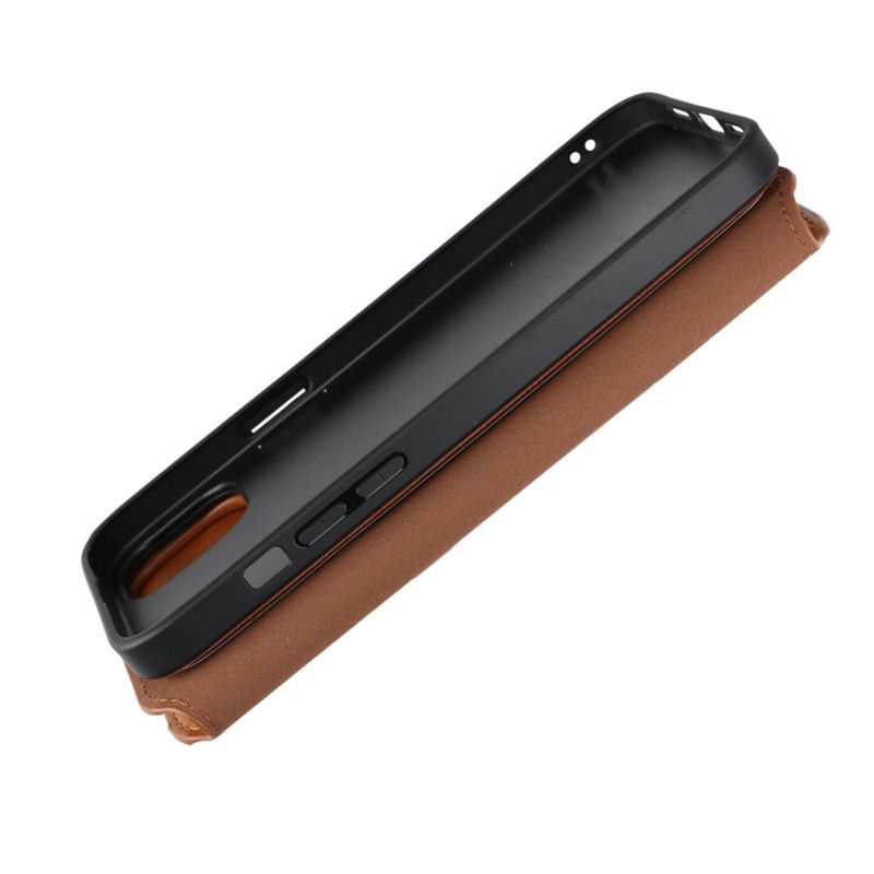 iPhone 15 Plus Plånboksfodral Magnet Rvelon - Brun image 11