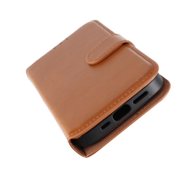 iPhone 15 Pro Plånboksfodral Magnet Rvelon - Brun image 10