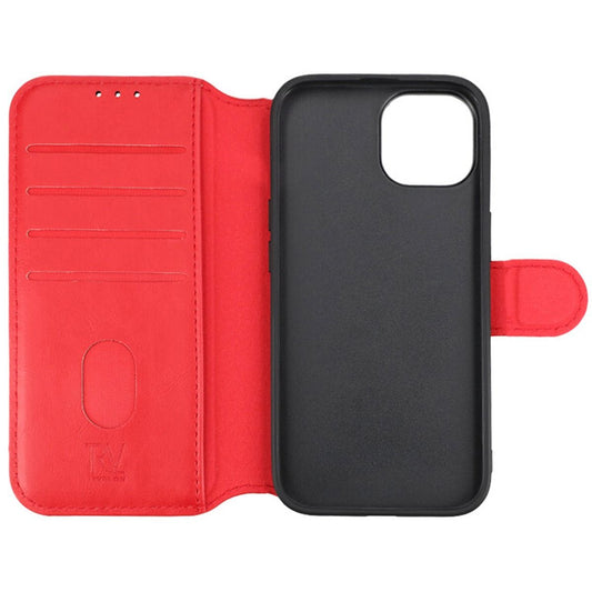 iPhone 15 Plus Plånboksfodral med Magsafe Rvelon - Röd image 2