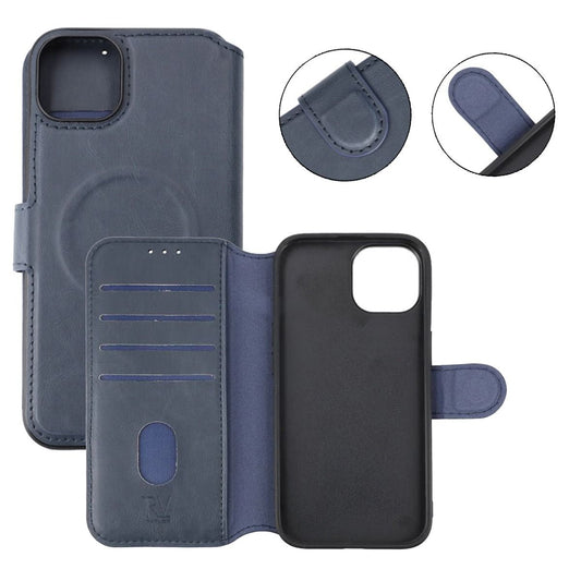 iPhone 15 Plånboksfodral med Magsafe Rvelon - Blå image 6