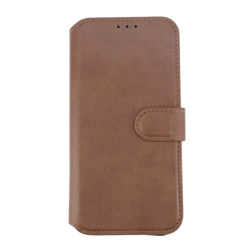 iPhone 15 Plus Plånboksfodral Läder Rvelon - Brun image 10