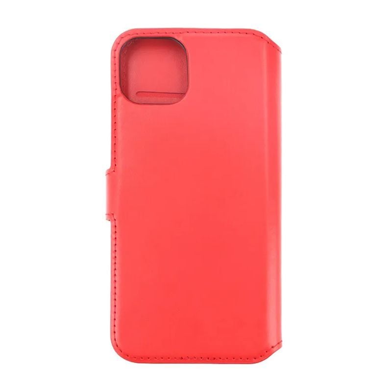 iPhone 15 Plus Plånboksfodral Läder Rvelon - Röd image 3