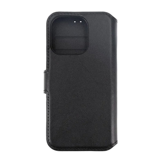 iPhone 15 Pro Plånboksfodral Läder Rvelon - Svart image 3