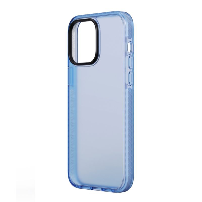 iPhone 15 Pro Stöttåligt TPU Mobilskal - Blå image 4