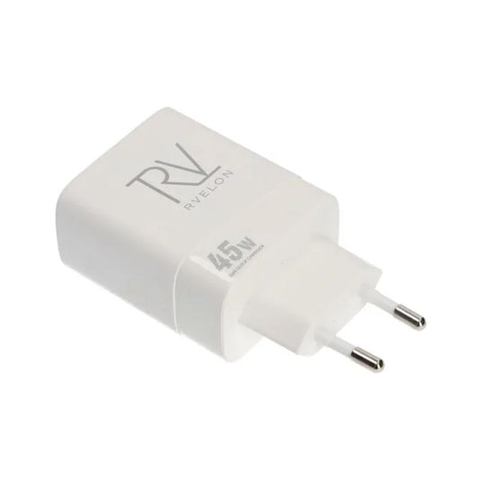 Rvelon 45W USB-C x2 GaN Väggladdare image 2