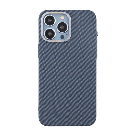 iPhone 15 Pro Max Mobilskal i Kolfiber - Blå image 2