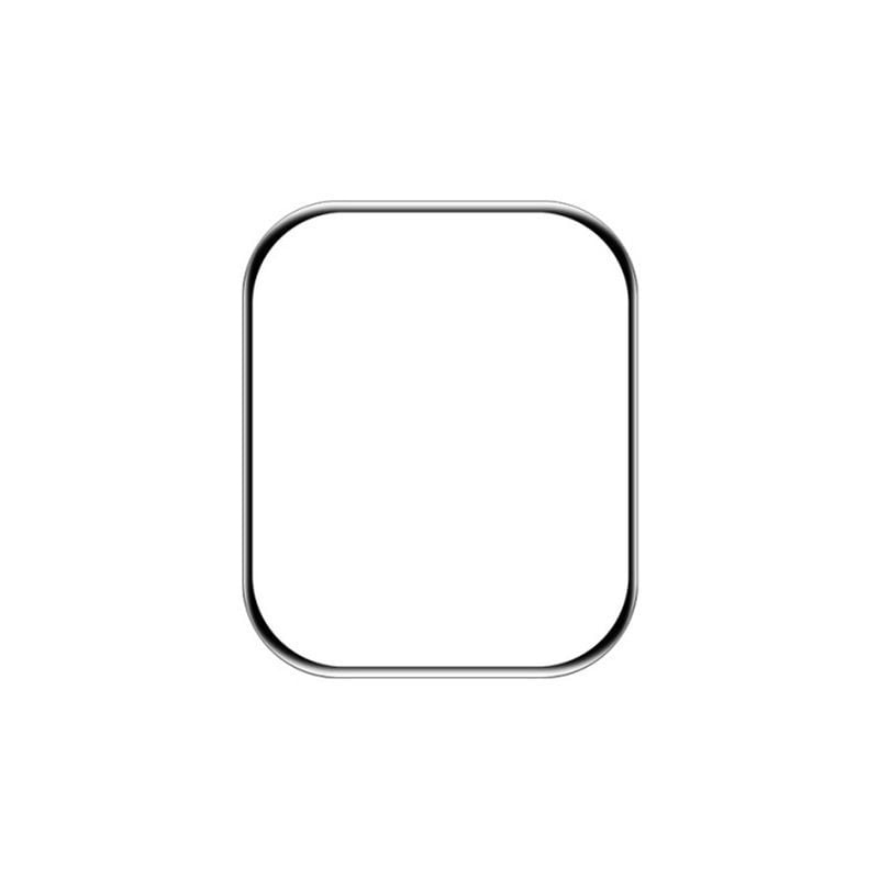 Apple Watch Series 9 45mm Skärmskydd Härdat Glas - Svart image 3