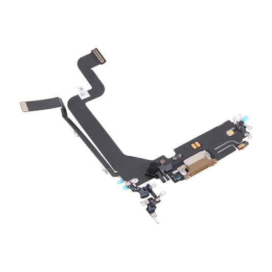 iPhone 14 Pro Laddkontakt med Flexkabel Original - Guld image 2