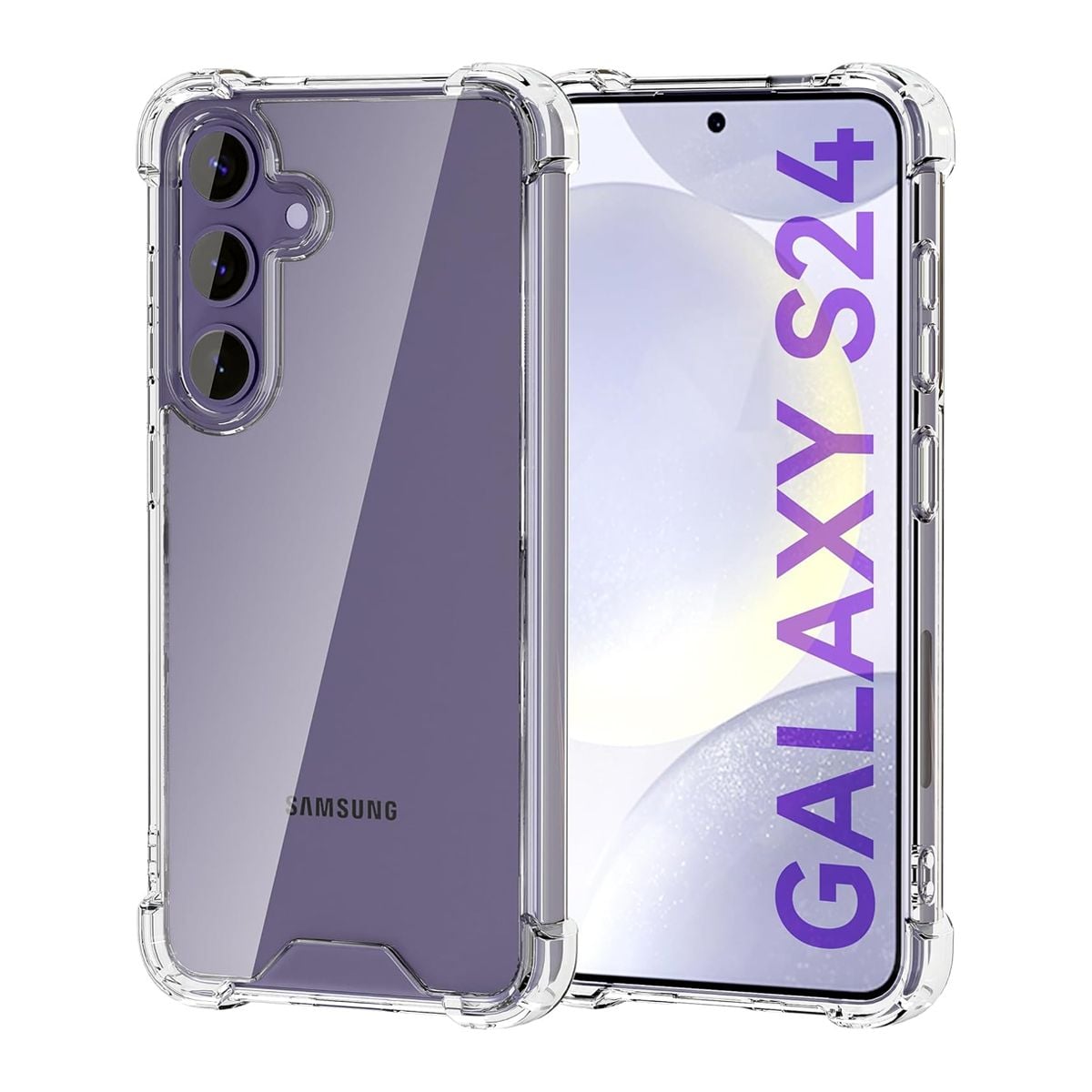 Samsung Galaxy S24 Stöttåligt Mobilskal - Transparent image 1