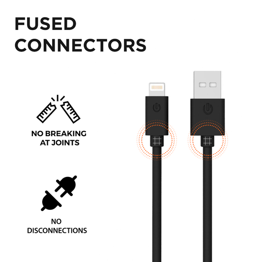 G-SP Laddkabel iPhone/iPad/Airpods MFi 3 meter - Svart image 4