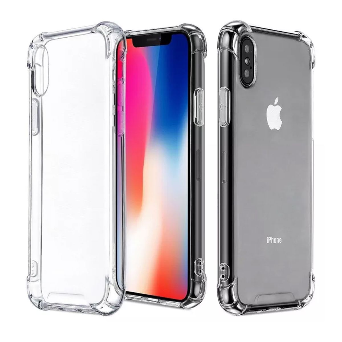 Stöttåligt Mobilskal iPhone XR - Transparent image 6