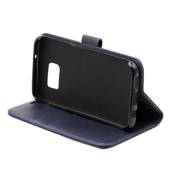 Samsung S7 Edge Plånboksfodral Läder med Stativ - Blå image 3