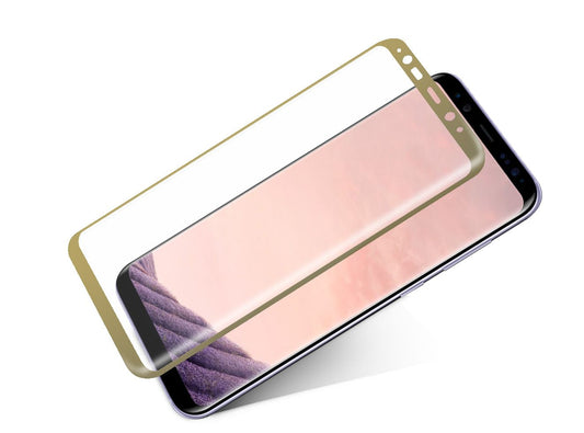Skärmskydd Samsung S8 Plus - Härdat Japan Glas (Guld) image 2