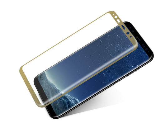 Skärmskydd Samsung S8 - Härdat Japan Glas (Guld) image 2