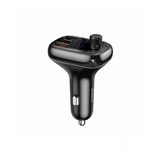 Baseus T-typ S-13 Trådlös MP3-billaddare PPS Snabbladdare - Svart image 2