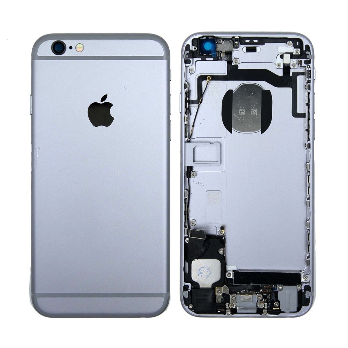 iPhone 6S Baksida med Komplett Ram - Svart image 1