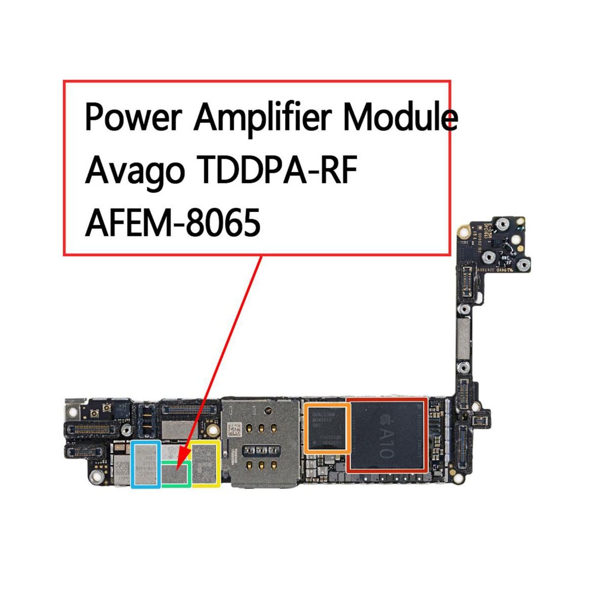iPhone 7/7P Förstärkare IC AFEM-8065 image 1