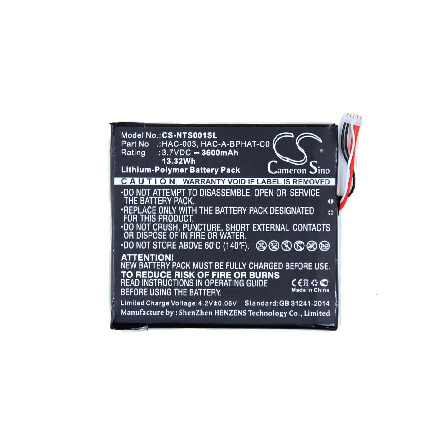 Nintendo Switch Batteri HAC-003 image 1