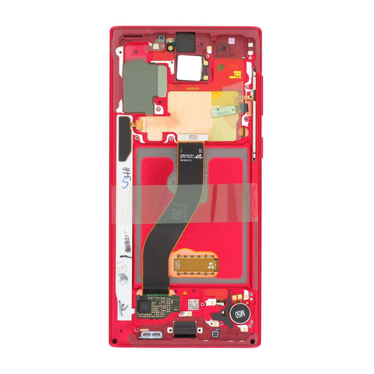 Samsung Galaxy Note 10 Skärm med LCD Display - Röd image 3