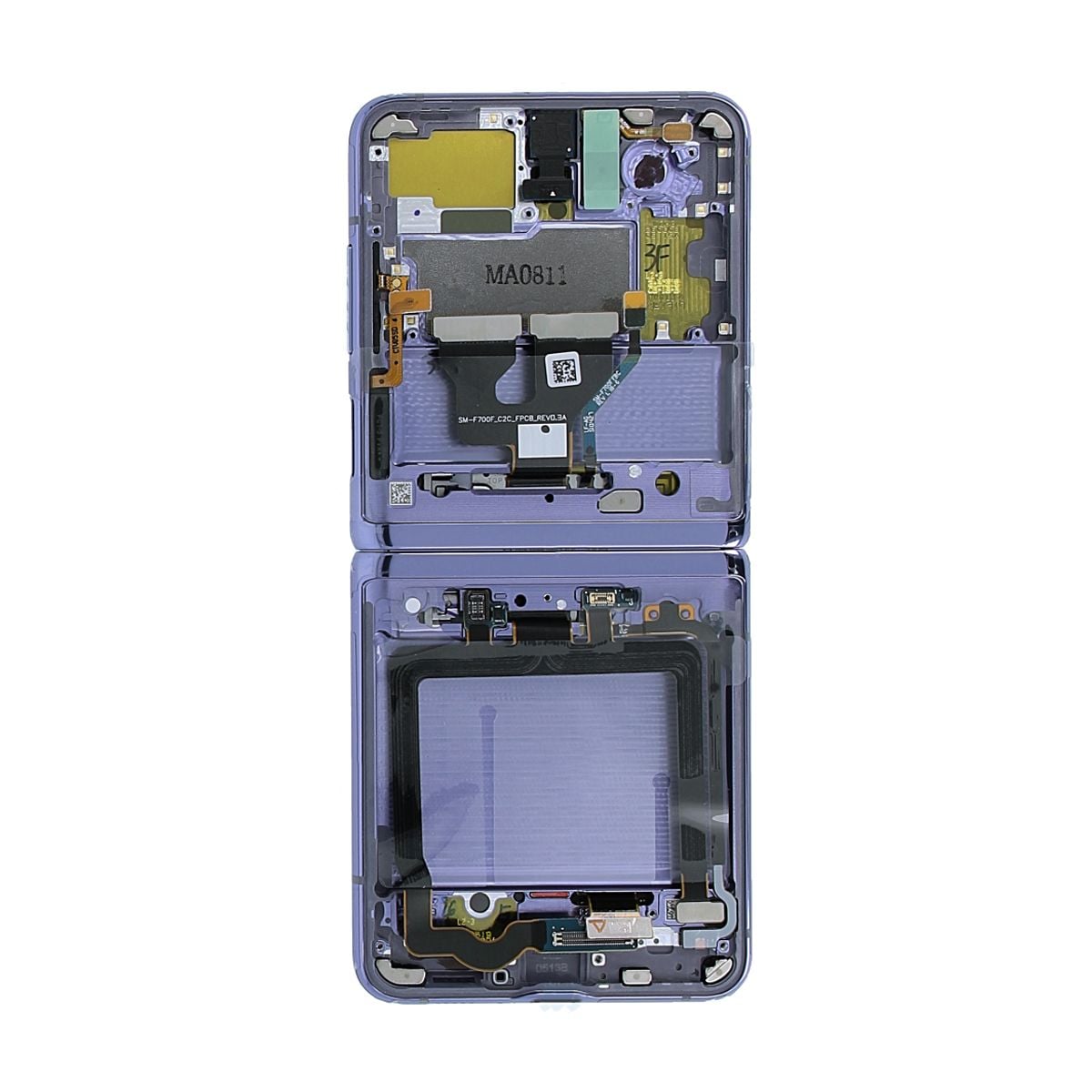 Samsung Galaxy Z Flip Skärm med LCD Display Original - Lila image 7
