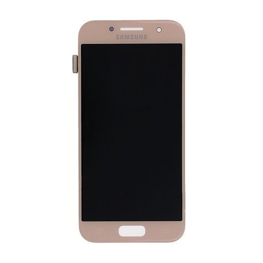 Samsung Galaxy A3 2017 (SM-A320F) LCD Skärm med Display Original - Rosa image 2