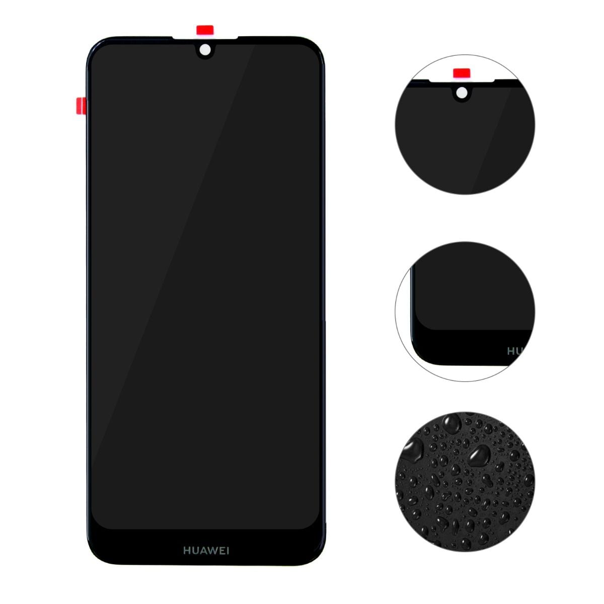 Huawei Y6 2019 Skärm/Display OEM - Svart image 5