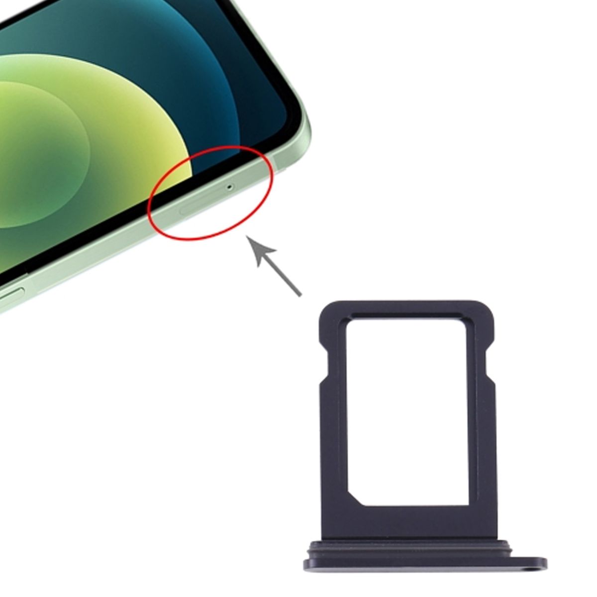 iPhone 12 Simkortshållare - Svart image 4
