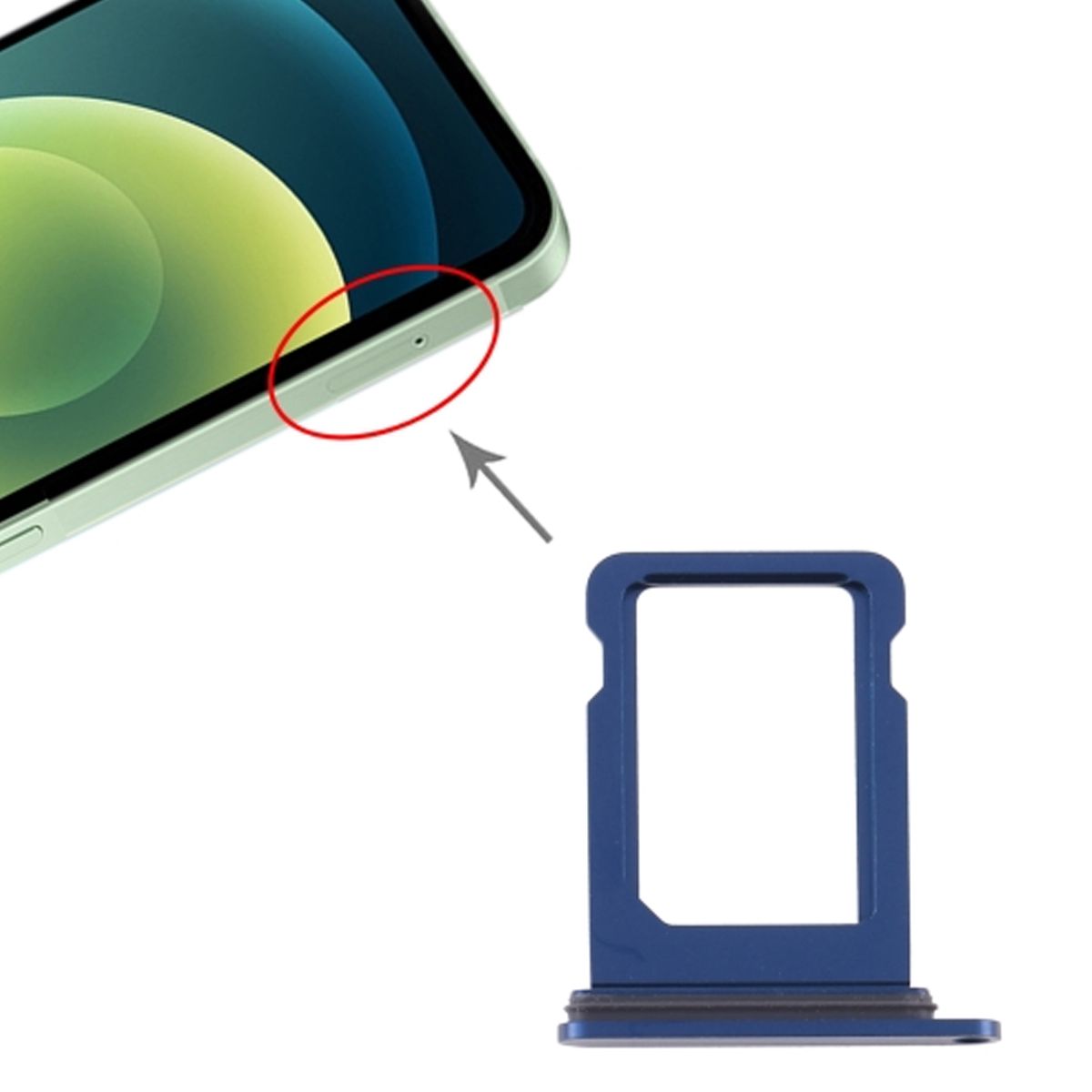iPhone 12 Simkortshållare - Blå image 4