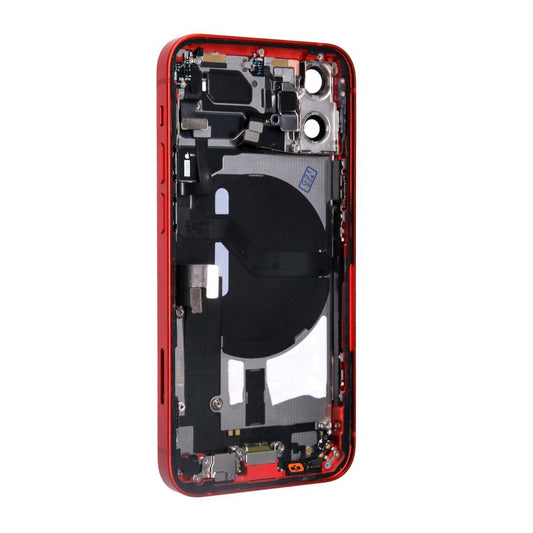 iPhone 12 Mini Baksida med Komplett Ram - Röd image 4