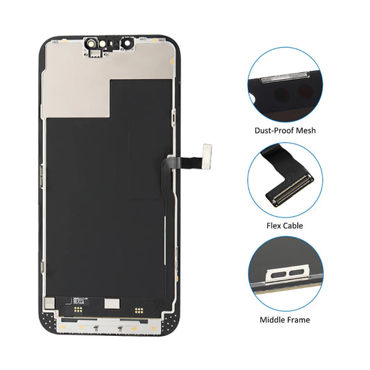 iPhone 13 Pro OLED Skärm - Svart (tagen från ny iPhone) image 2